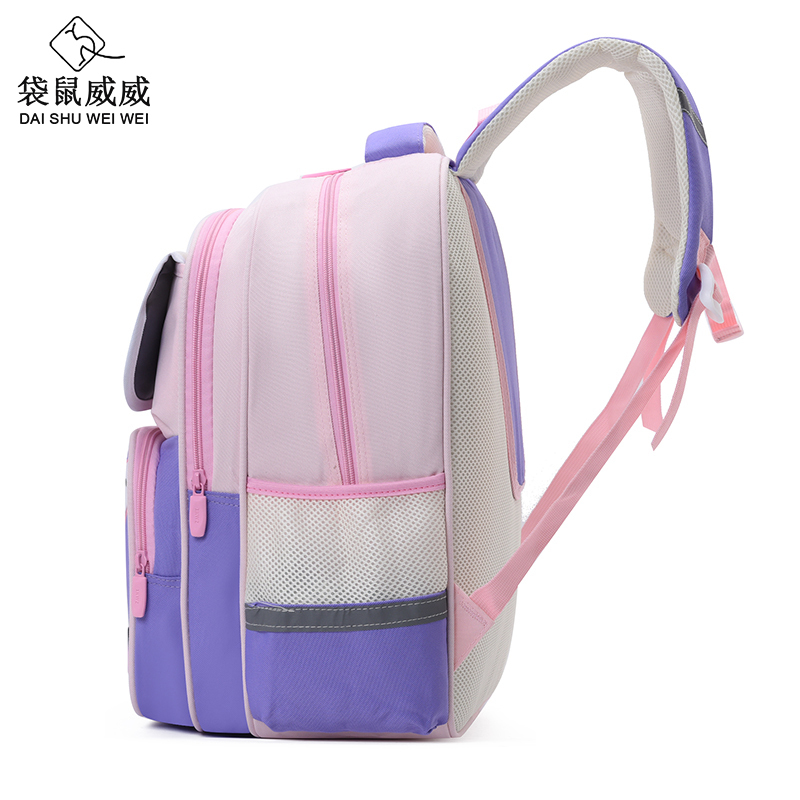 袋鼠威威 学生书包 送胶囊雨伞和文具套装 XFH2329-2高清大图