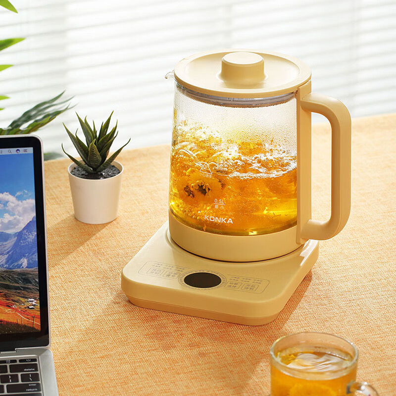 康佳养生壶1.5L智能预约玻璃煮茶器KYSH-1501-M高清大图