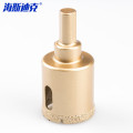 海斯迪克 gnjz-2068 钎焊大理石开孔器 金刚砂玻璃瓷砖开孔器三角柄全瓷石材扩孔打眼 35mm