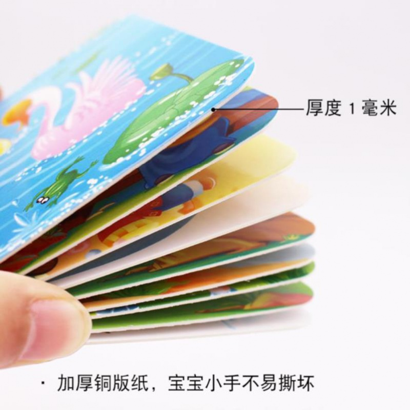 幼儿园书背宝宝识字卡片汉字早教小动物启蒙认知书玩具
