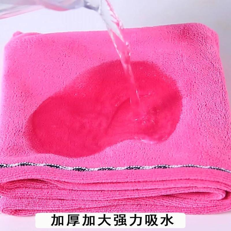 干发帽吸水速干长发吸水毛巾擦头发速干洗头帽浴帽干发巾女头巾 花边长款[粉红]
