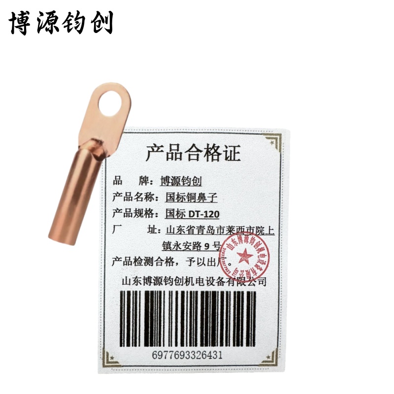 博源钧创 国标铜鼻子 国标DT-120 个高清大图