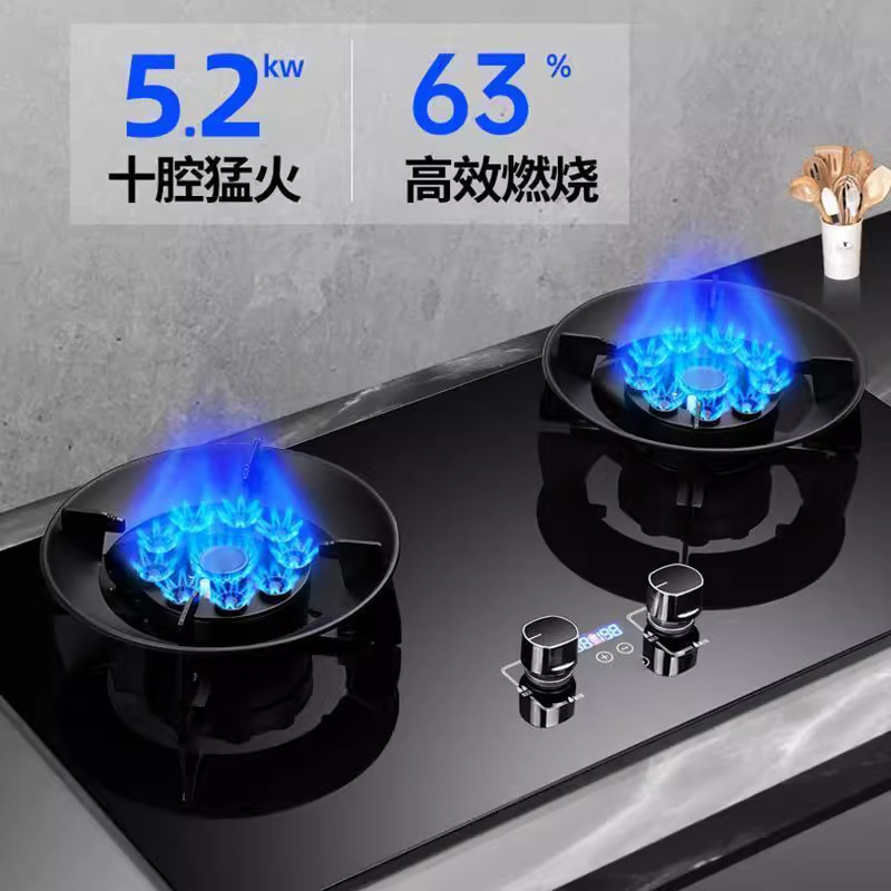 荣事达煤气灶双灶家用嵌入式台式天然气燃气灶双灶液化气猛火炉高清大图