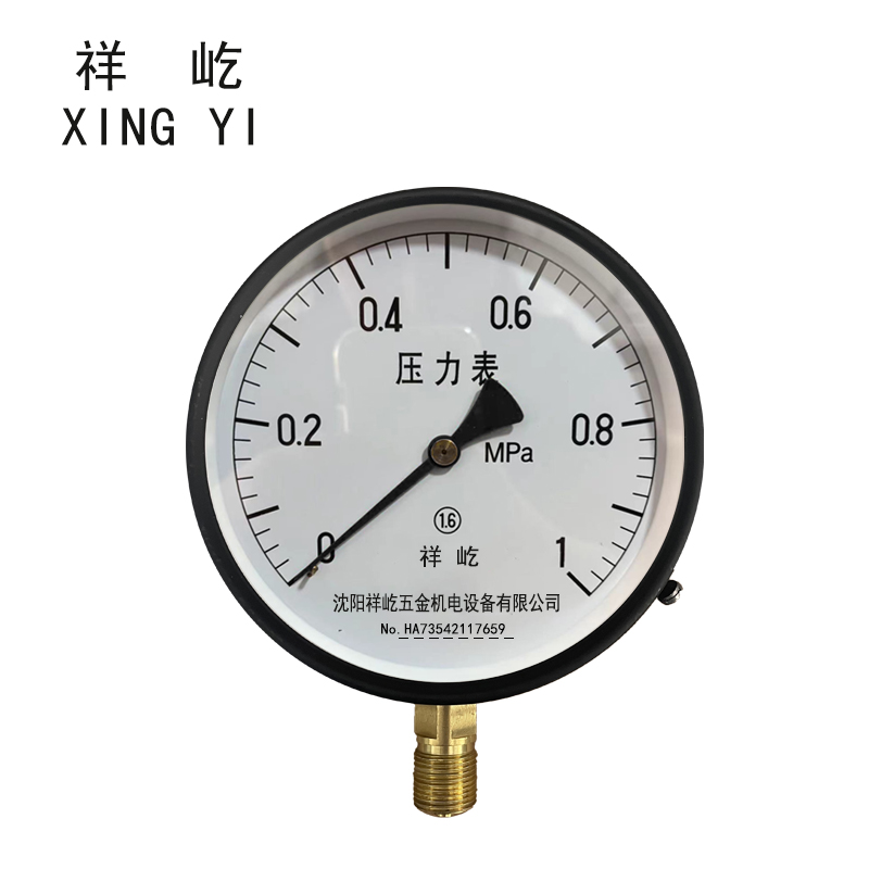 祥屹 压力表 Y150 块 Y150，0-1.0Mpa