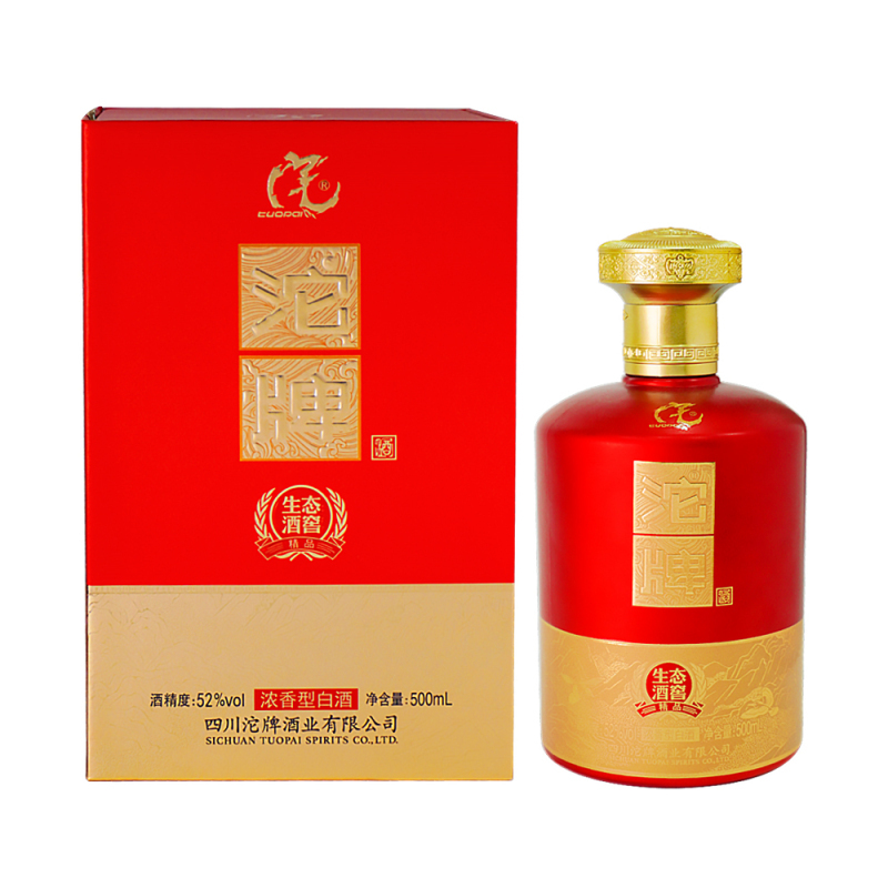 6瓶整箱沱牌舍得酒业生态酒窖精品白酒浓香型52度500ml