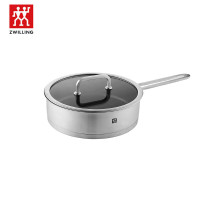 双立人 moment 涂层煎炒24cm 不锈钢锅具 不沾涂层 zw-c138