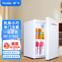 新飞小冰箱家用省电租房用小型迷你宿舍双开门冷冻冷藏_单门27银白色单冷藏