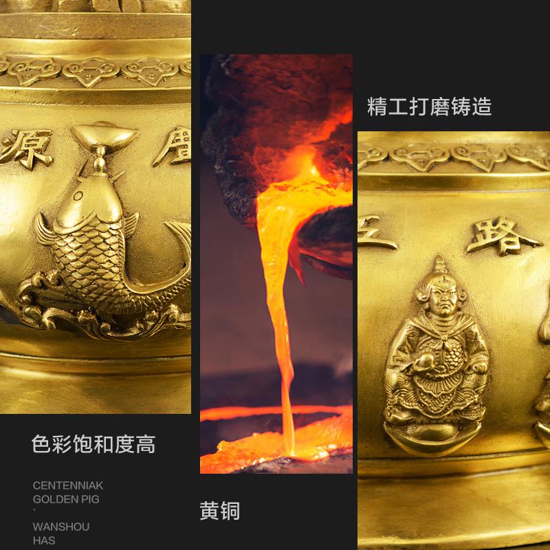 美帮汇五路全铜摆件客厅办公室装饰公司店铺开业礼品高清大图