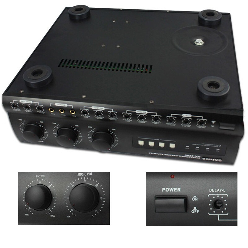 新科(Shinco) OK-9200 专业家庭影院KTV功放机 卡拉OK音响定阻功率放大器 4通道会议主持功放