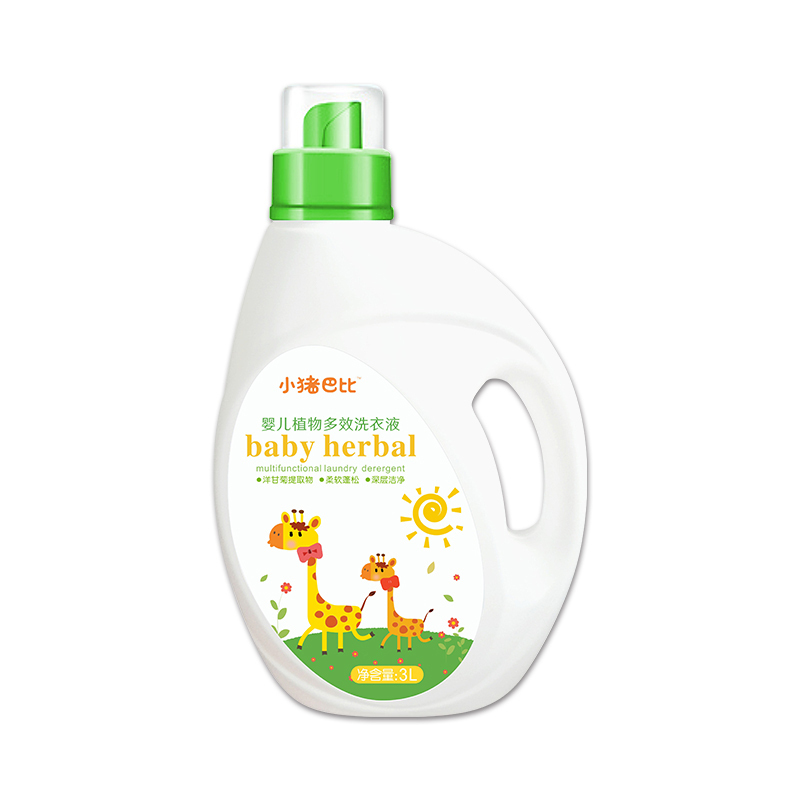 小猪巴比婴儿植物多效洗衣液(洋甘菊香)3L/瓶