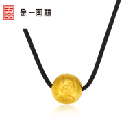 金一国囍足金古法金男女通用款福运绵长黄金吊坠传承首饰吊坠(计价)ABB45263