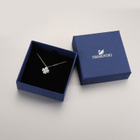 SWAROVSKI 施华洛世奇 LATISHAFLOWER人造水晶女士吊坠项链黑色镀白金色5368980