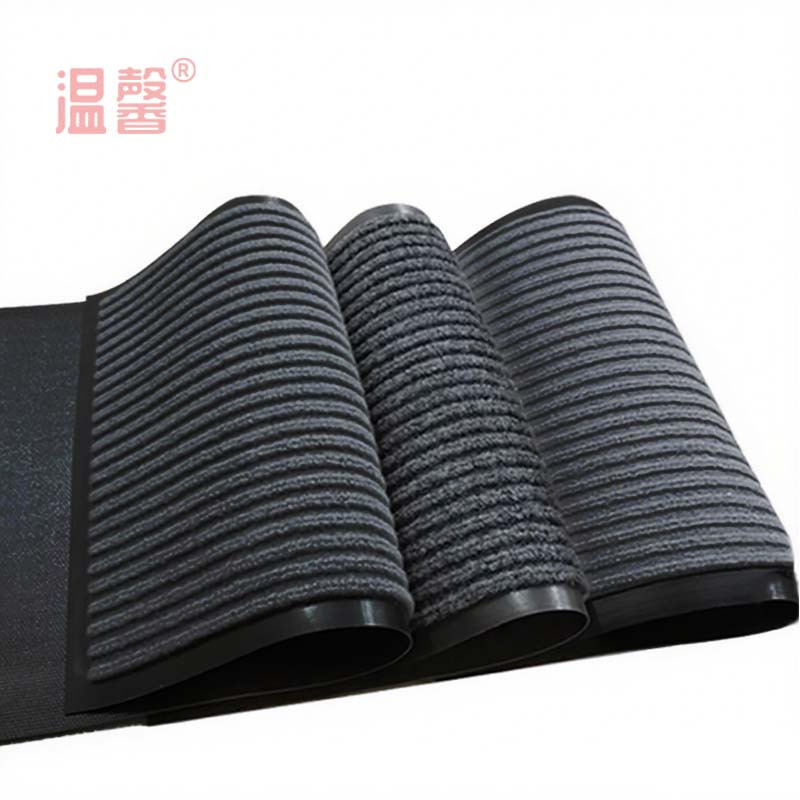 温馨 条纹防滑垫 灰色2*15m 卷高清大图