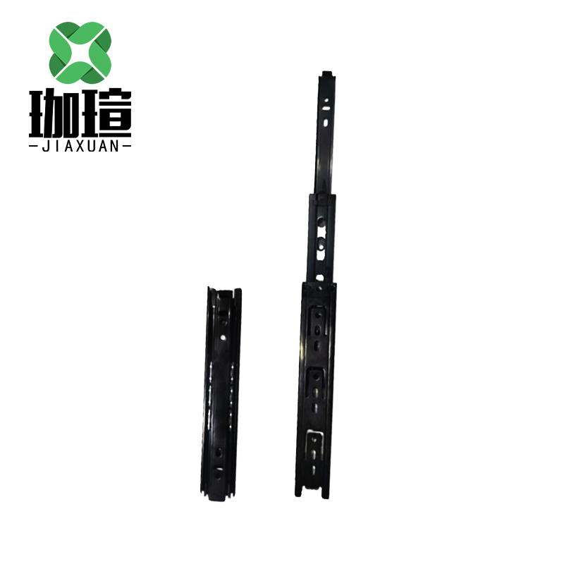 珈瑄 钢条轨道 三节抽屉滑道轨道通用重型滑轨承重导轨万用防水跑道 1m 个