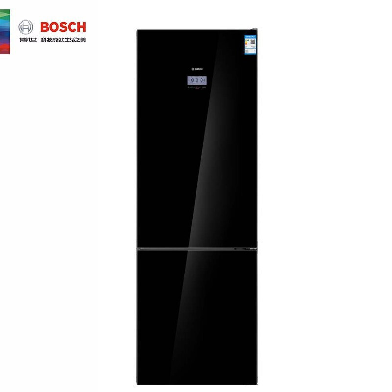 博世(BOSCH)KGN49SB40C 431升 两门冰箱 家用大容量双门冰箱 风冷无霜 玻璃面板 一级节能