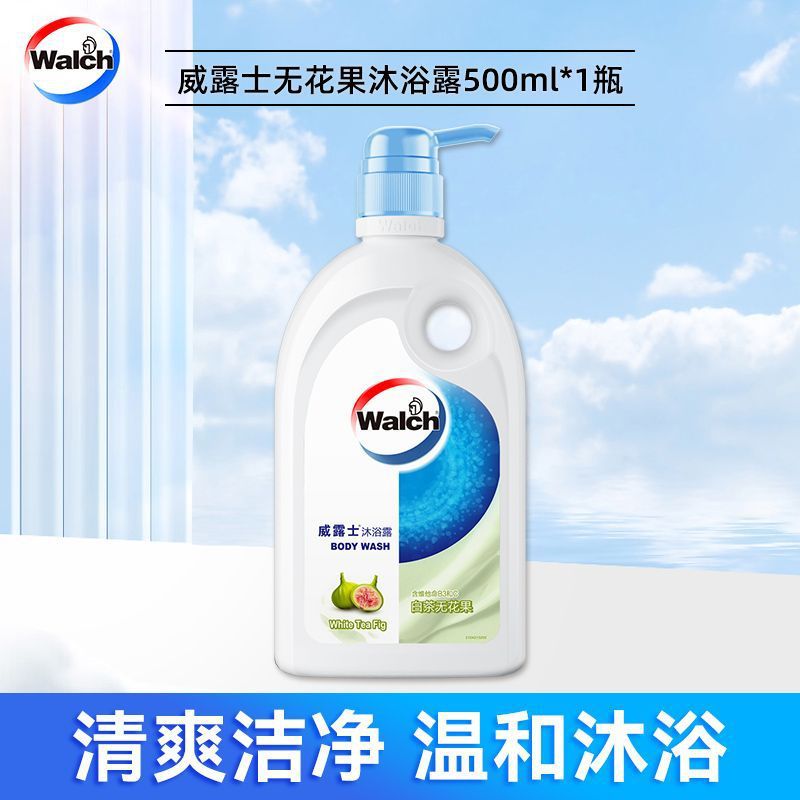 威露士沐浴露500ml氨基酸沐浴乳男女通用持久留香滋润清洁 白茶无花果-500ml高清大图
