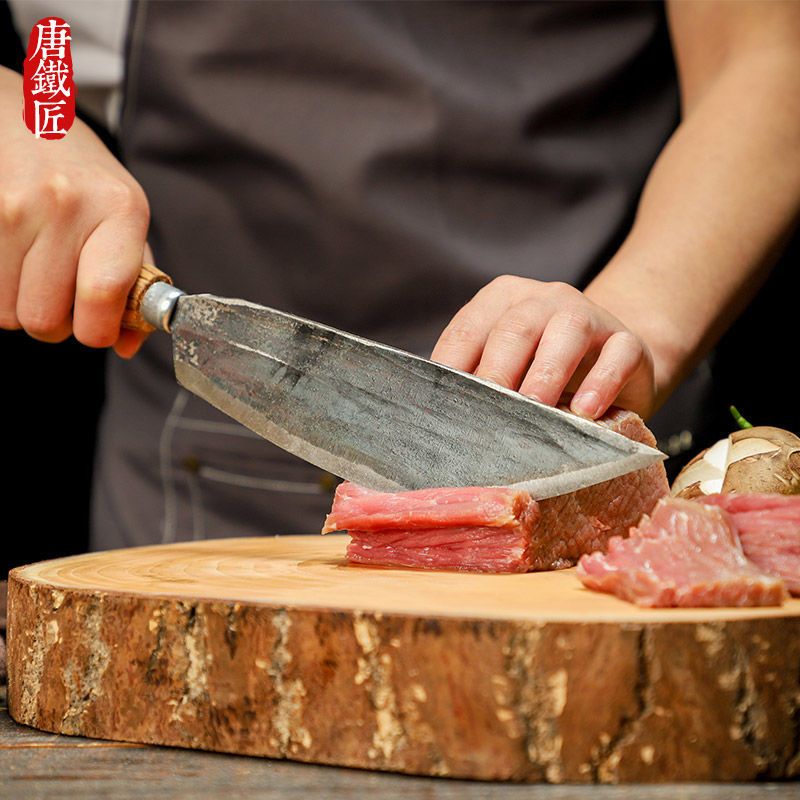 手工锻打尖刀特快宰羊专用刀放血剔骨刀杀羊割肉分割刀猪兔刀