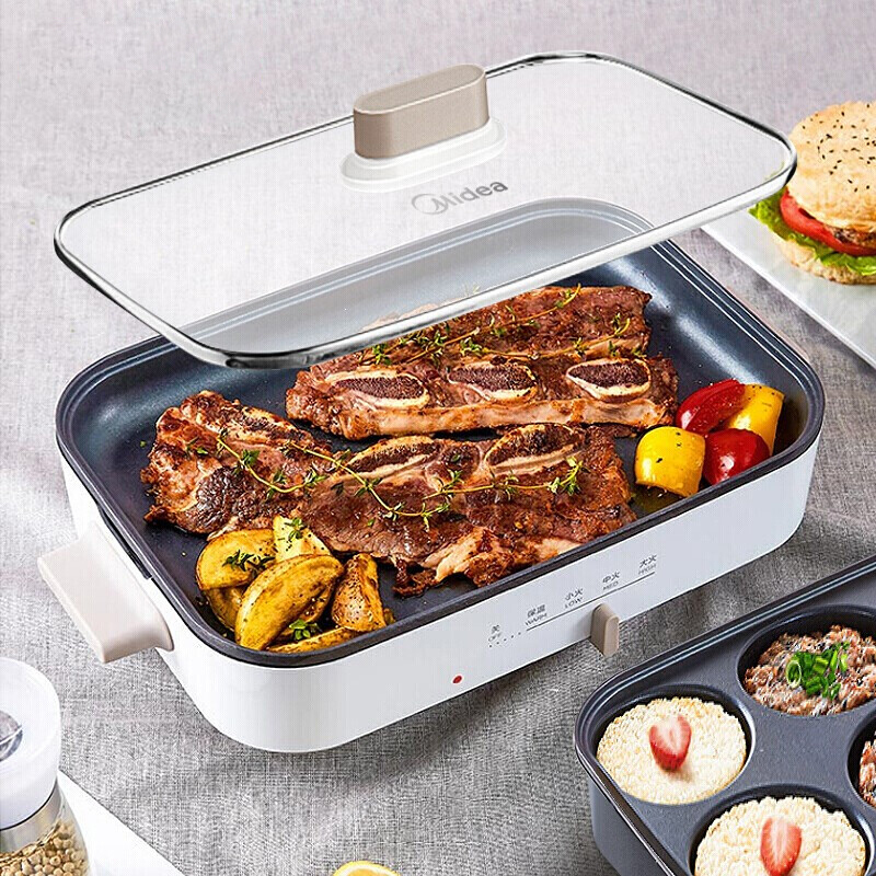 美的(Midea)多功能电火锅煎烤锅 网红多用途料理锅电煎锅 MC-DY3020Power101