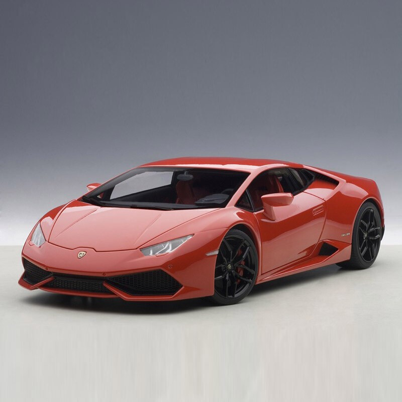 特价奥拓autoart118兰博基尼huracanlp6104汽车模型跑车模型红色74601