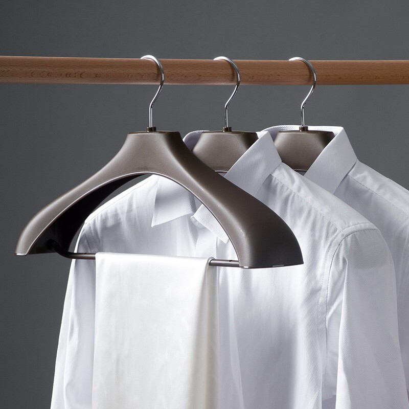 茶花(CHAHUA) 衣架加厚塑料裤架防风防滑晾衣架 男仕西装架0715高清大图