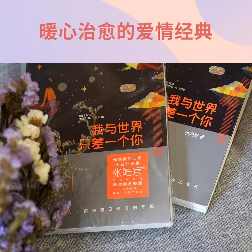 [醉染正版]我与世界只差一个你 张皓宸著 念念相忘电影原著小说 青春言情爱情校园短篇小说暖心故事集 刘浩存 宋威龙主演高清大图