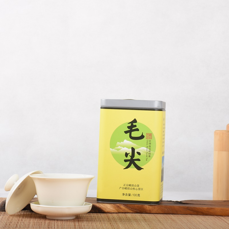 峨眉雪芽 高山毛尖100g 春茶嫩芽绿茶 茶叶高清大图