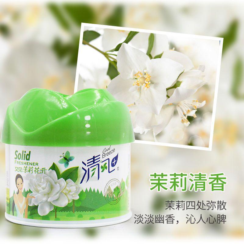 固体空气清新剂留香室内香薰厕所芳香剂去味 茉莉【6瓶】花朵盖