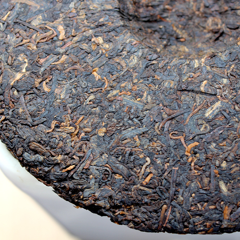 2019年 中茶 厚德熟饼 熟茶 357克/饼 云南普洱茶七子饼茶 单饼 勐海普洱 熟饼 中茶普洱 云南茶窝茶叶