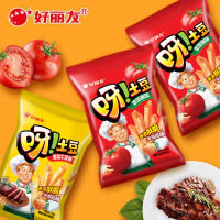 好丽友(Orion) 薯片 呀!土豆 番茄酱味70g*6/袋 休闲零食品薯片童年怀旧小吃