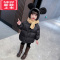 可莉允女童冬季羽绒服2022秋冬季新款儿童中长款加厚棉服女童中小童冬装