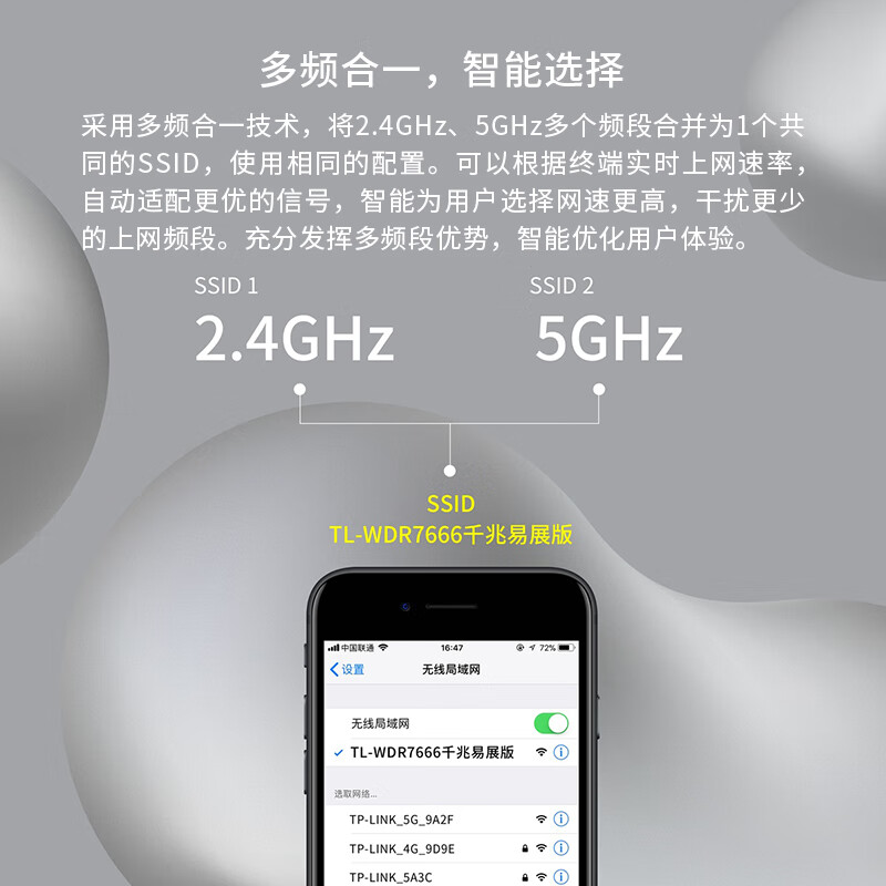 TP-LINK WDR7666千兆易展版AC1900双频易展mesh分布路由千兆无线路由器六信号放大器 配千兆网线高清大图