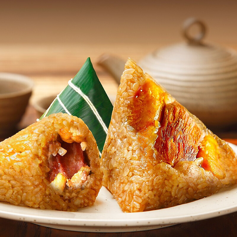 广州酒家粽有情粽子礼盒1280g盒广东粽子广式端午4种口味12只粽子送礼