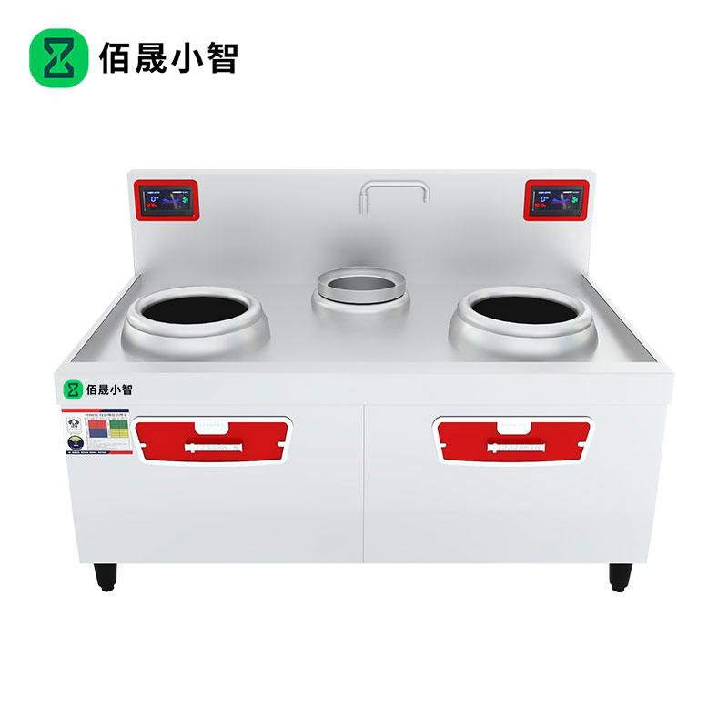 佰晟小智 商用电磁炉电磁灶 GAN007DF 电磁双炒双温灶高清大图
