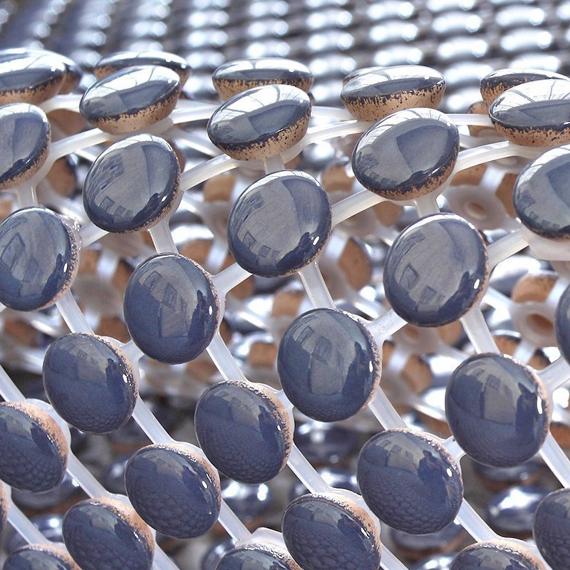 夏季陶瓷凉垫 客厅沙发凉席垫夏天款防滑欧式全包萬能套罩坐垫子 单陶瓷-晶彩灰 70*70