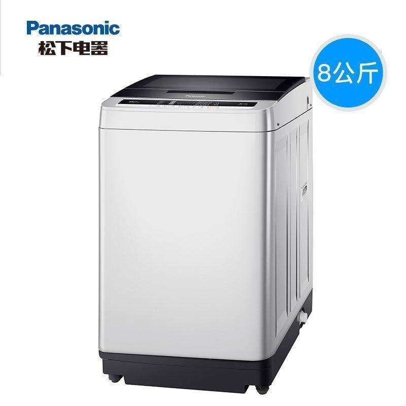 松下(Panasonic) 8KG全自动家用波轮节能洗脱一体爱妻号波轮洗衣机 XQB80-T8G2F