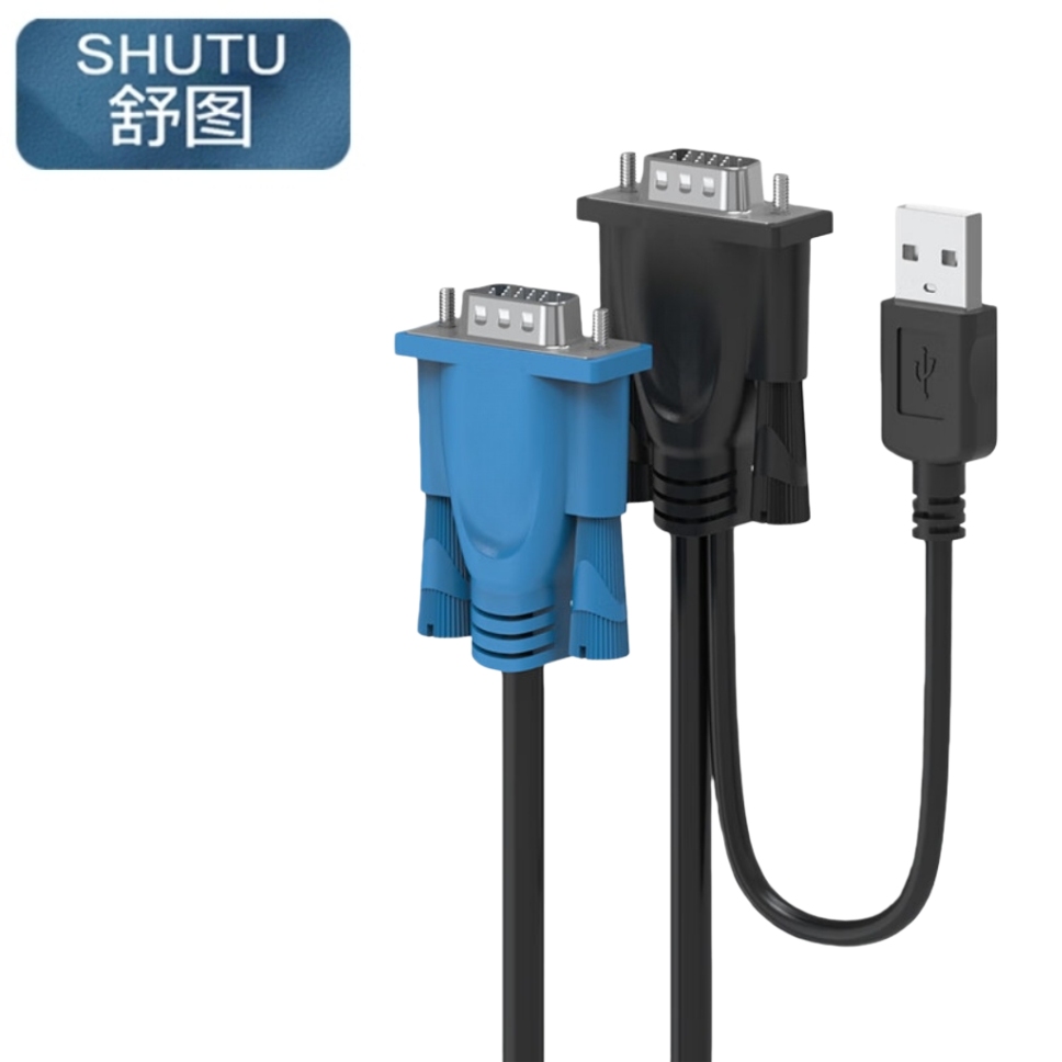 舒图 vga切换器线1.5m/条高清大图