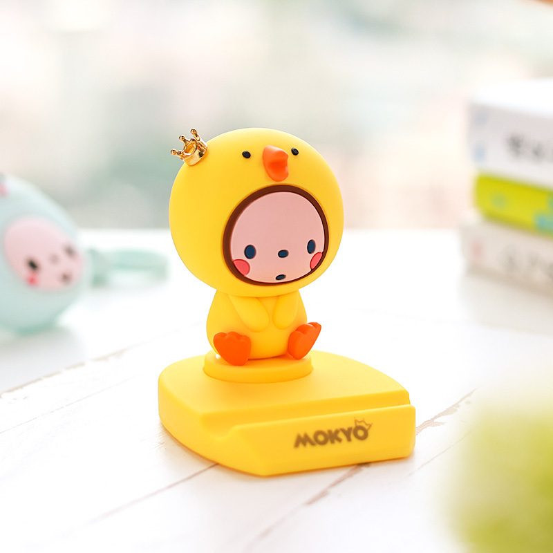 手机支架卡通可爱直播网红独角兽iphone1112手机架车载支架桌面视频