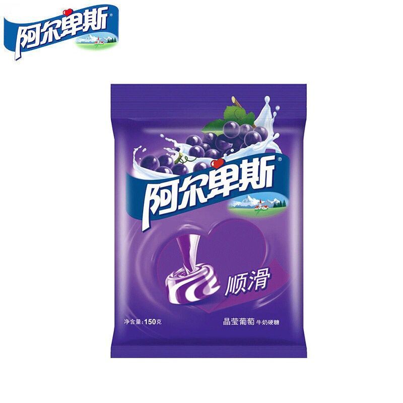 阿尔卑斯 晶莹葡萄牛奶硬糖 150g