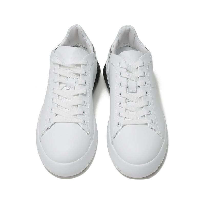 阿玛尼emporioarmani女士牛皮革系带休闲厚底运动鞋板鞋小白鞋x3x186