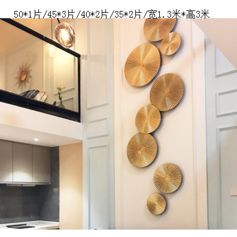 轻奢墙面装饰创意挂件餐厅客厅墙饰墙上背景墙壁挂新中式壁饰挂饰 三维工匠 (八星报喜)高清大图