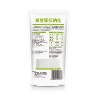 淮盐螺旋藻低钠食用盐350gx1袋加碘盐补碘盐含碘盐有碘盐家用细盐