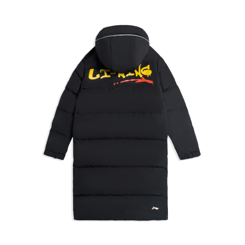 李宁童装羽绒服男小大童2022新款运动生活系列开衫长袖连帽运动服yyms