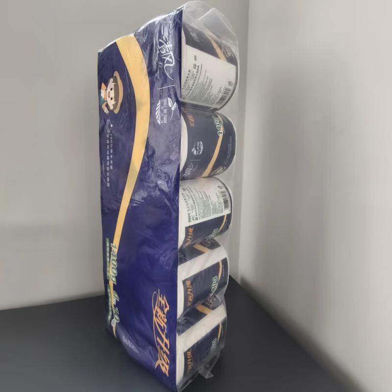 清风(小微生活)有芯卷纸 A20AZL3 有芯卷纸 4层 140g*10卷/提 6提/箱单位:提高清大图