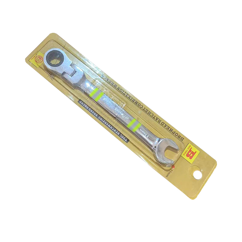 波斯(BOSI) 荧光系列活动头棘轮两用扳手 11mm 把高清大图