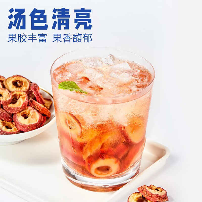 忆江南 袋装山楂片新鲜山楂果干泡水喝果茶袋装零食果干80g高清大图