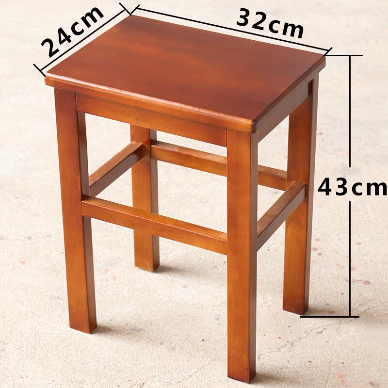 云青丞实木方凳实木木头板凳凳子家用登子木质小矮凳木凳餐凳高櫈子欧