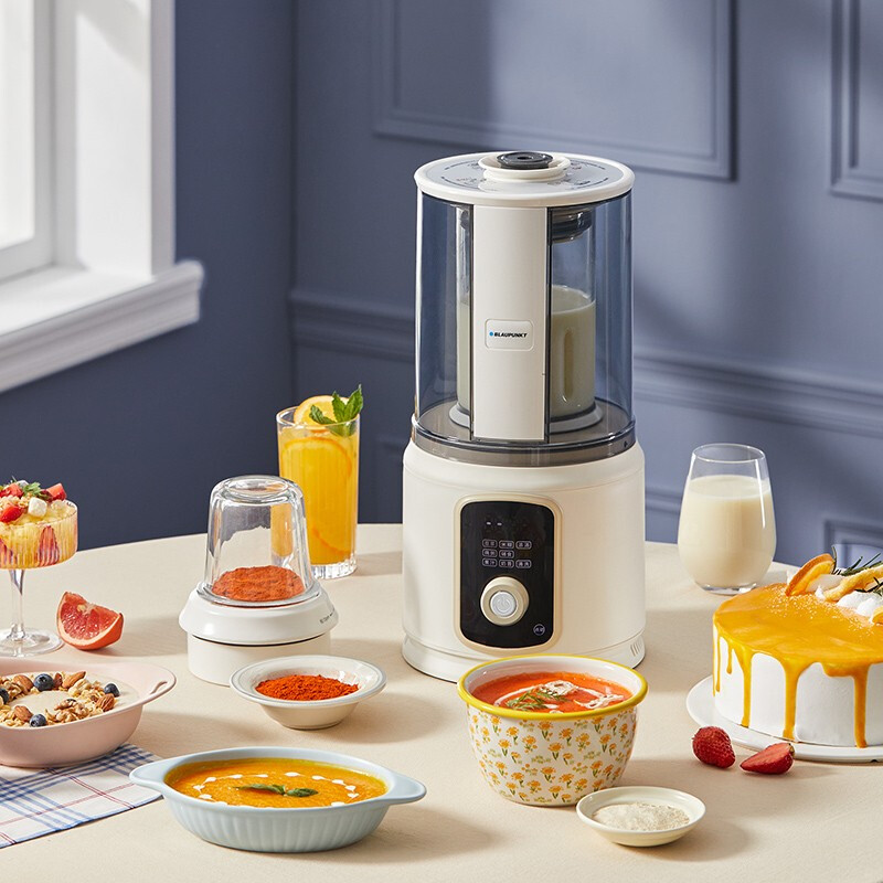 德国蓝宝轻音破壁机家用全自动多功能豆浆机辅食机料理机bp-pb03-bai