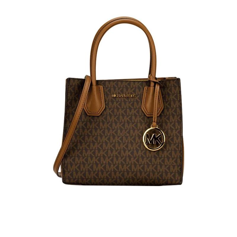 迈克·科尔斯(MICHAEL KORS)女士牛皮PVC徽标印花单肩包时尚百搭