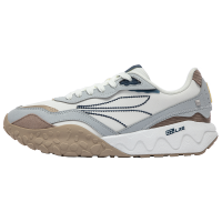 酥饼2.0丨361°男鞋运动鞋新款革面防泼水休闲鞋耐磨老爹鞋子 羽毛白/光子灰 41码