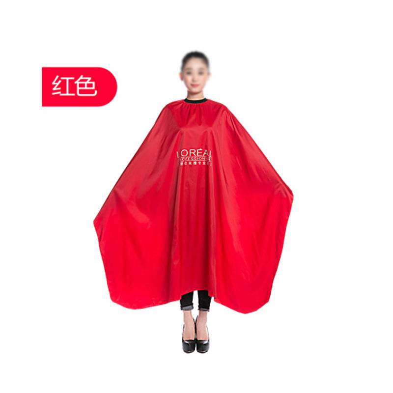 专用理发围布成人儿童剪发围布发廊理发围布专业美发衣不粘发围布 Dz小号:[红色]